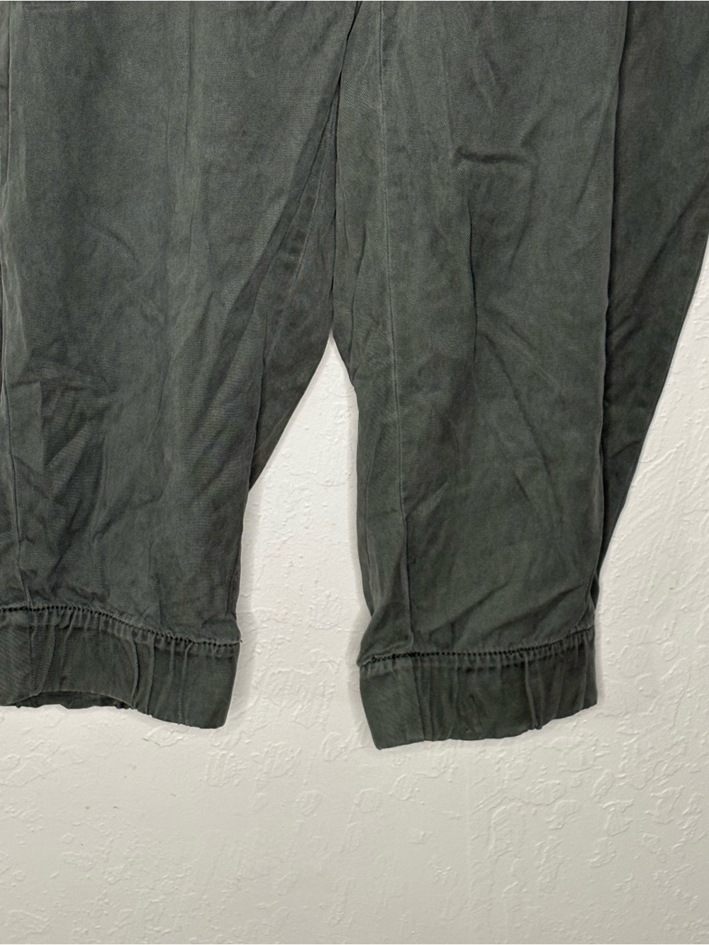 Nicole Miller NY Women's XL Green 100% Lyocell Jogger Pants Elastic Drawstring - Picture 3 of 10
